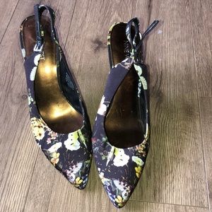 Nine West Floral Heels